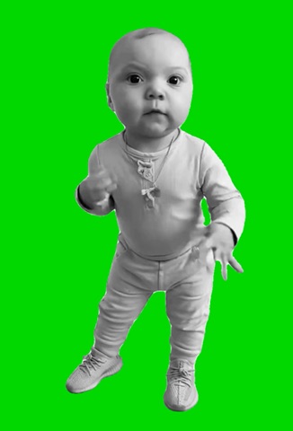 Profesora 67 Tuff Baby green screen