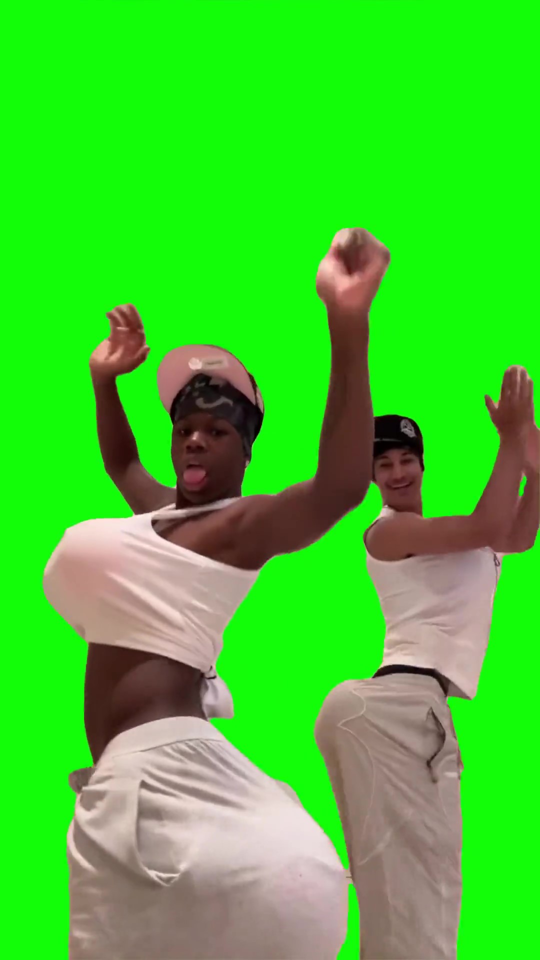 Rakai and Tota Dancing green screen