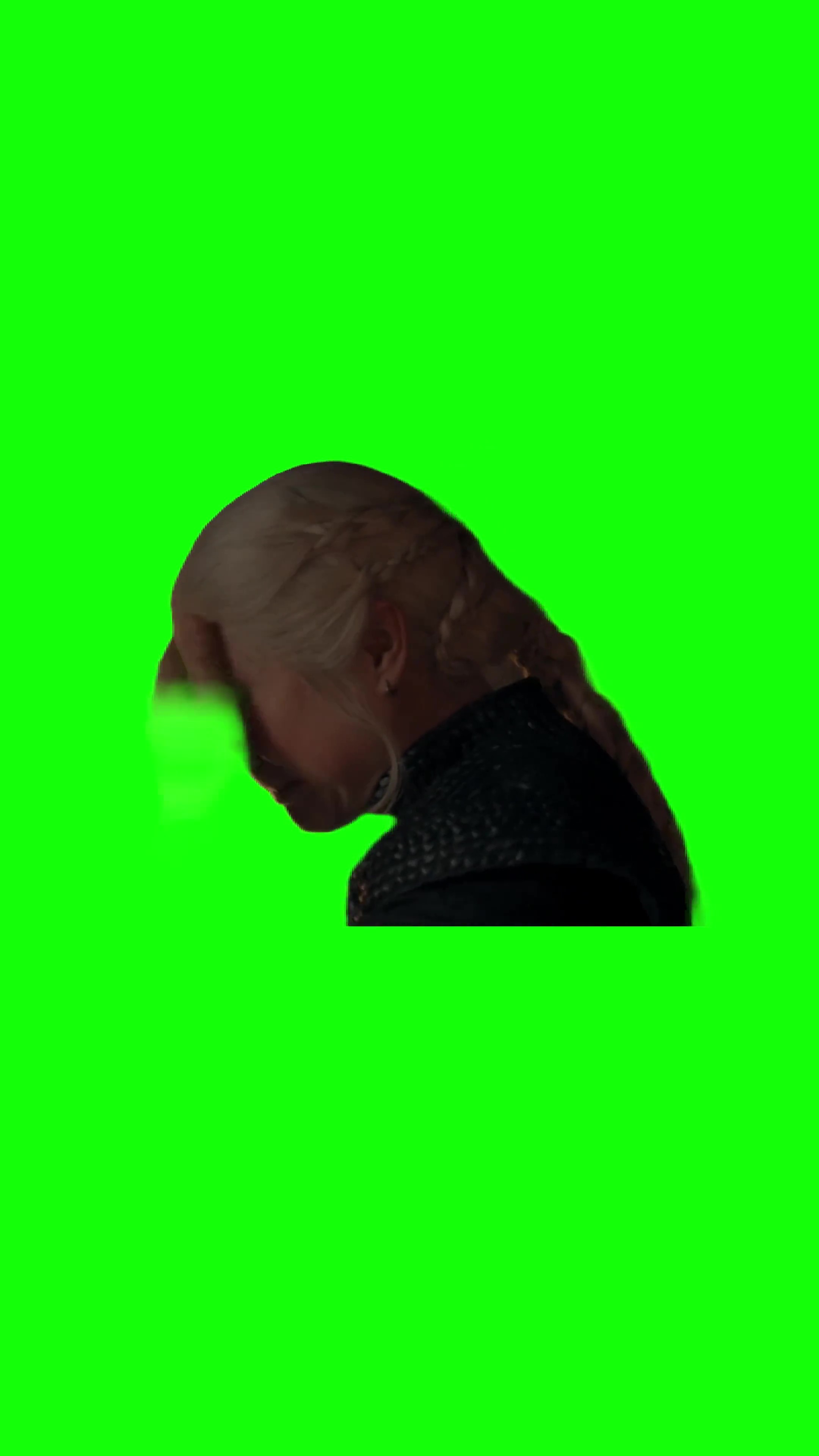 Rhaenyra crying green screen