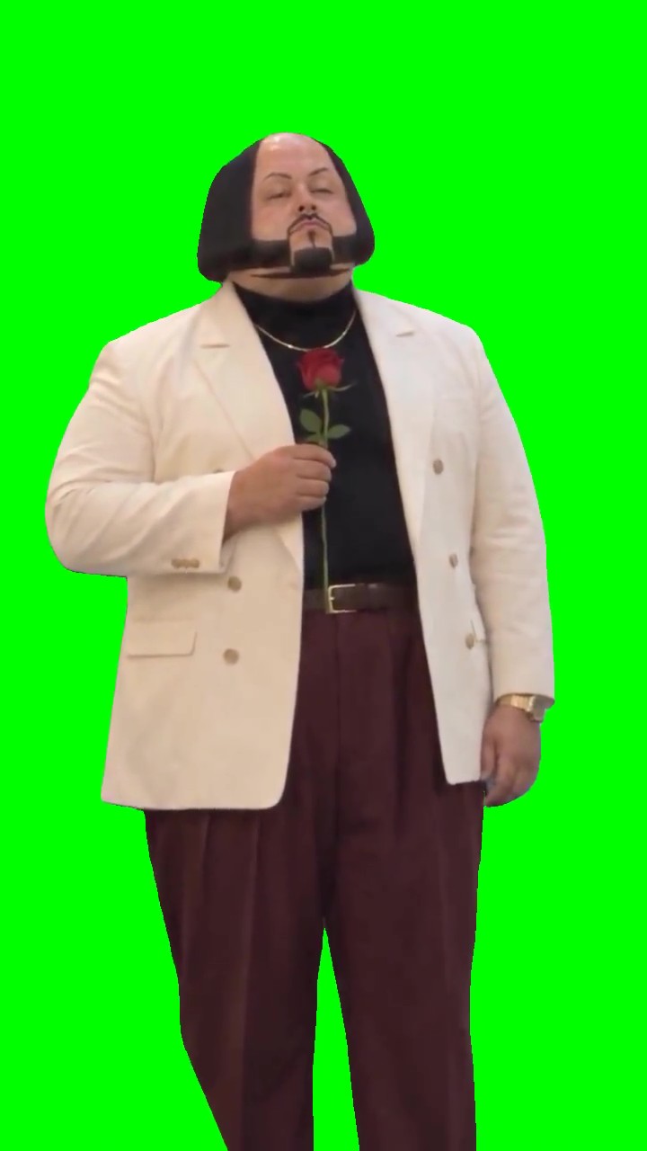 Rico with Rose green screen