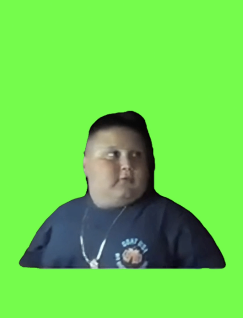 Rizzler Turning around green screen