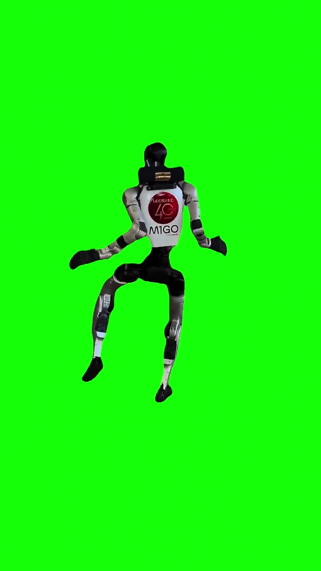 Robot dancing green screen