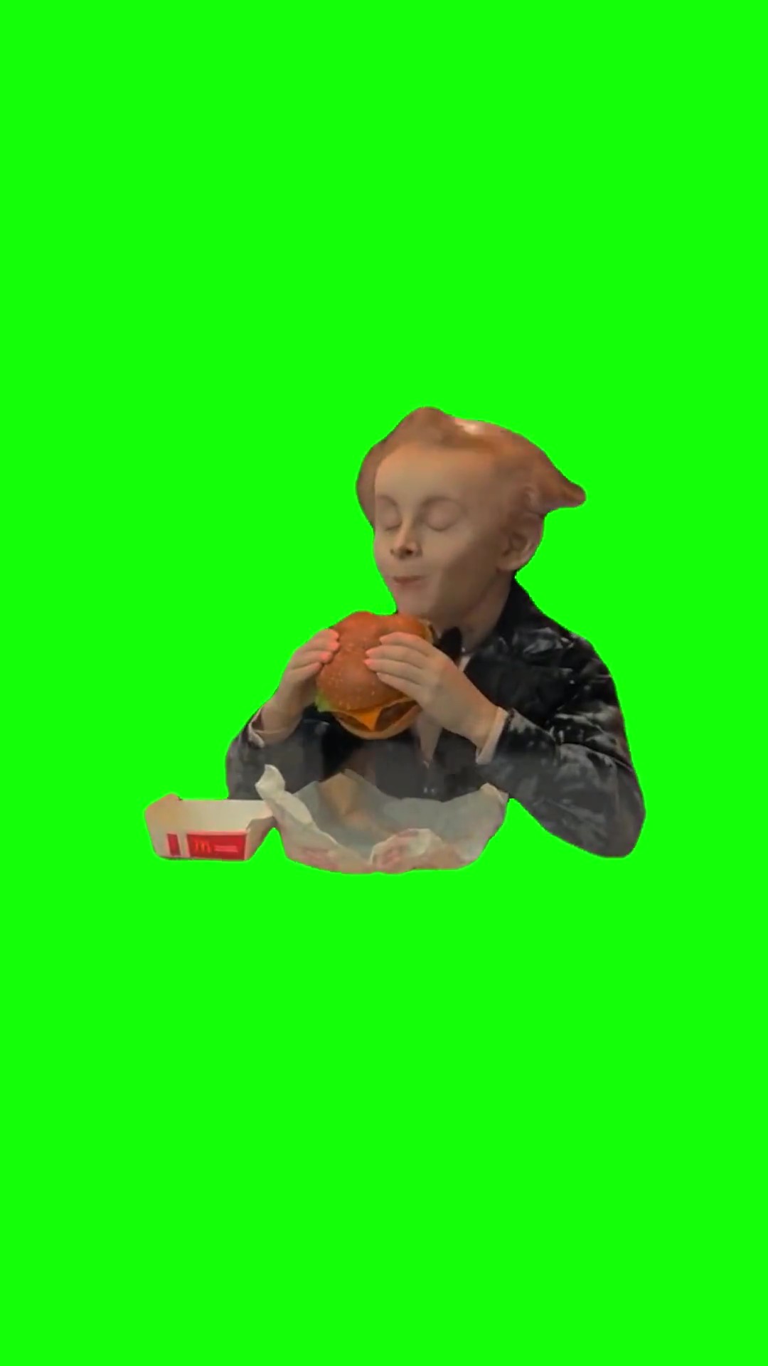 Rumplestilskin Eating Burger Green Screen – Free Download & Online Editor