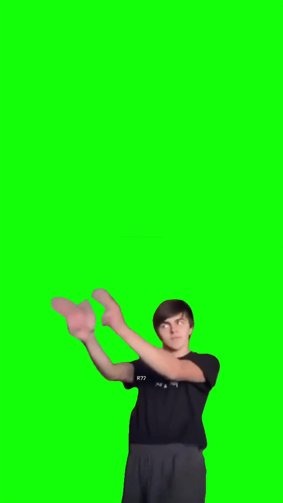 Russik77 dance green screen