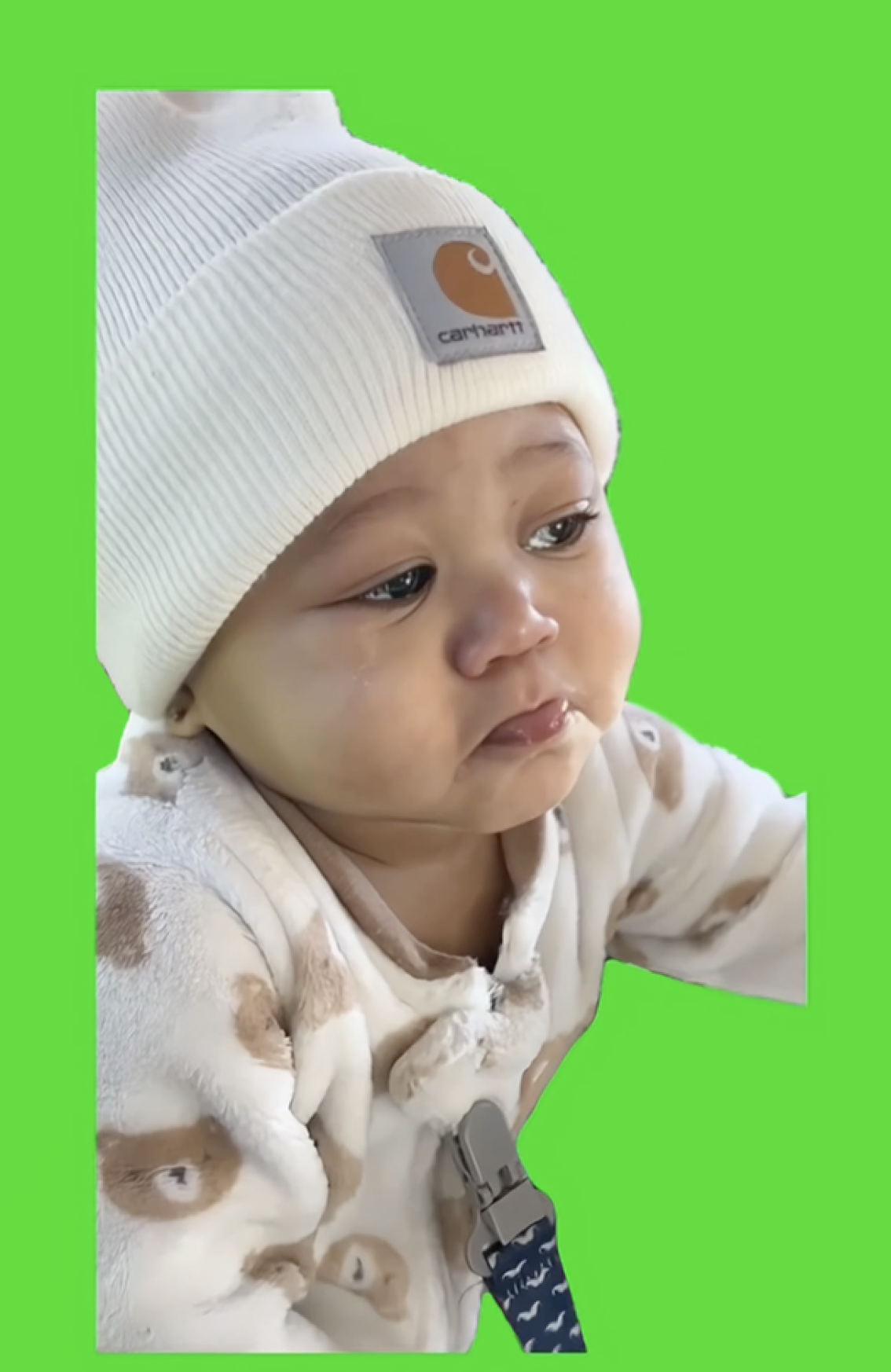 Sad Baby Crying green screen