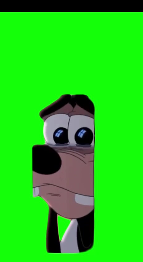 Sad Goofy green screen
