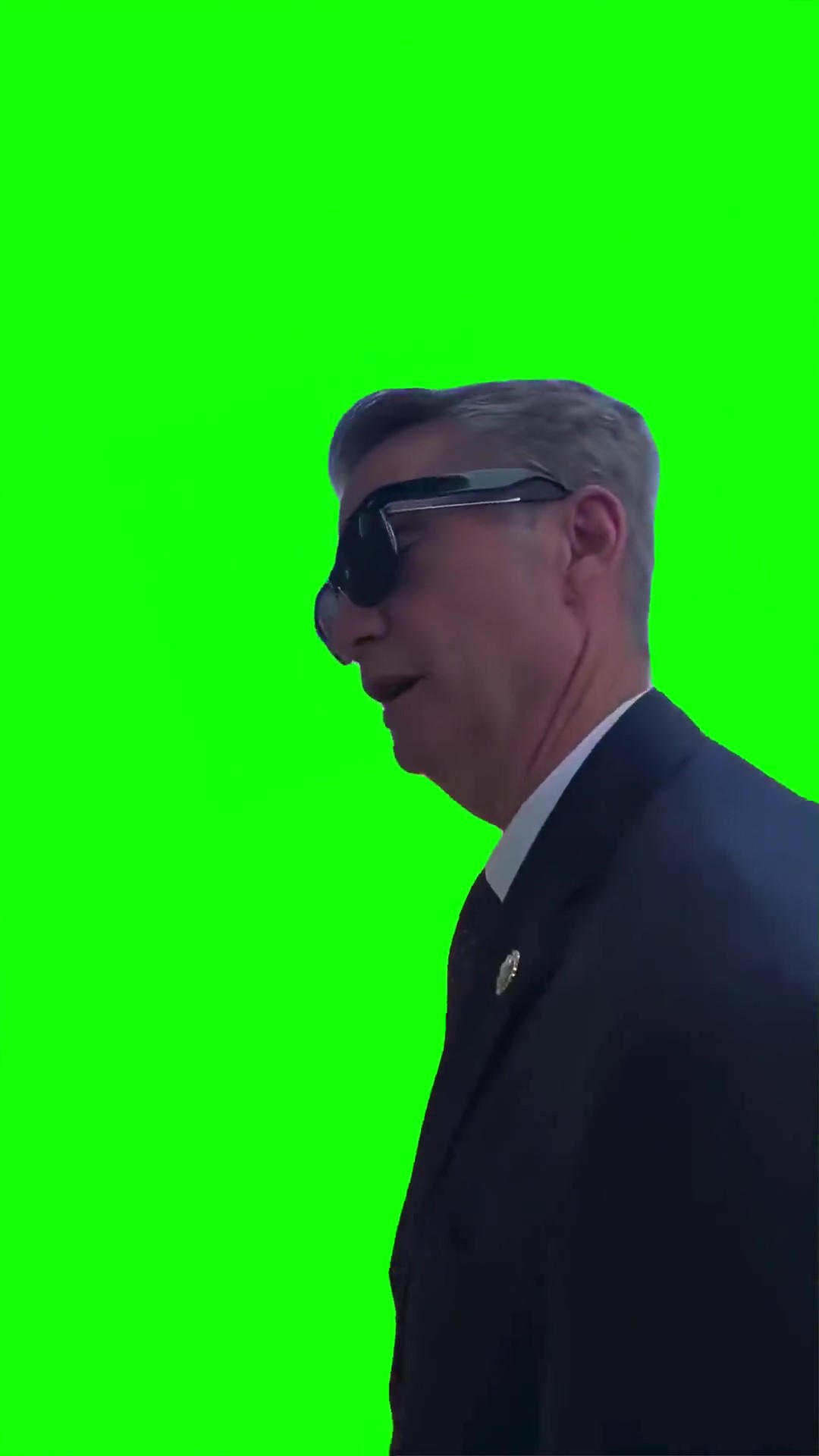 Senator throwing shade  green screen