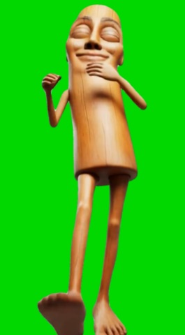 Sexy tung tung Sahur green screen