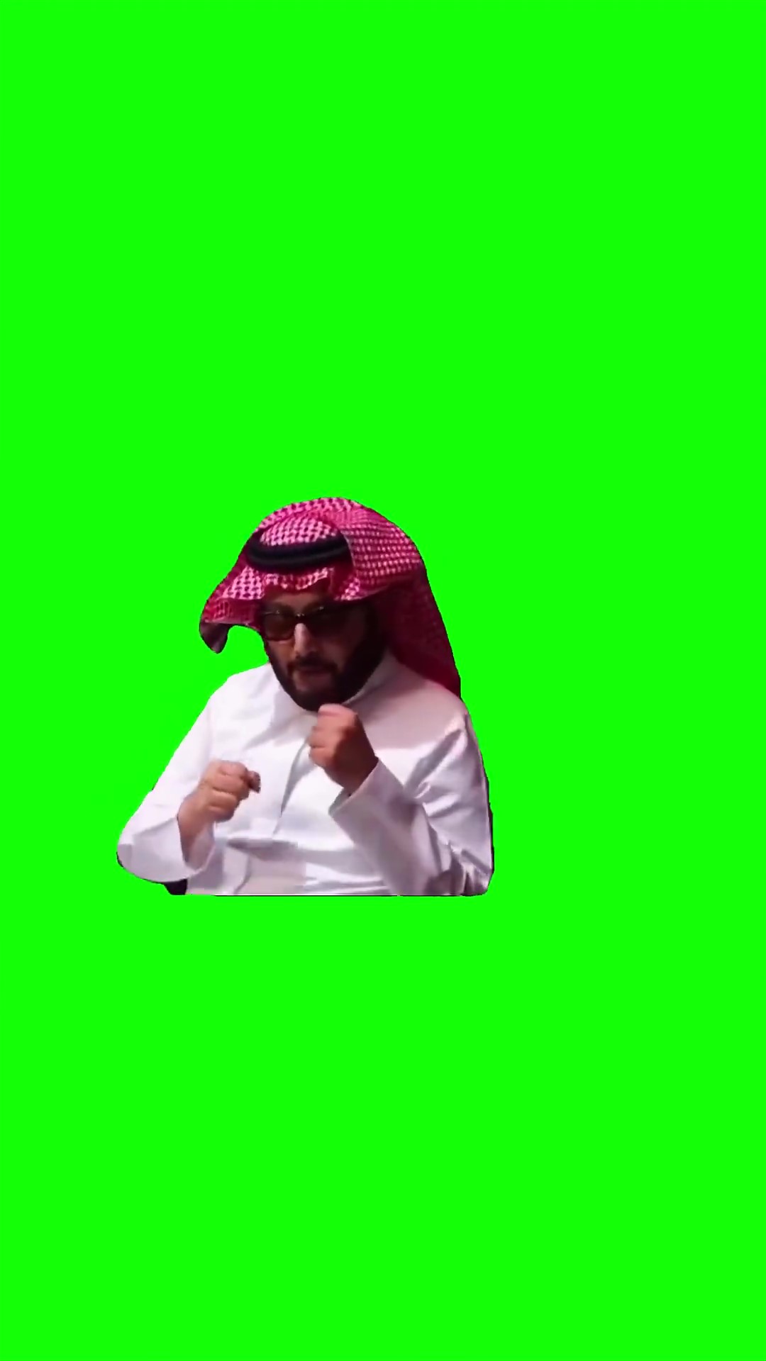 Shaikh shadowboxing green screen