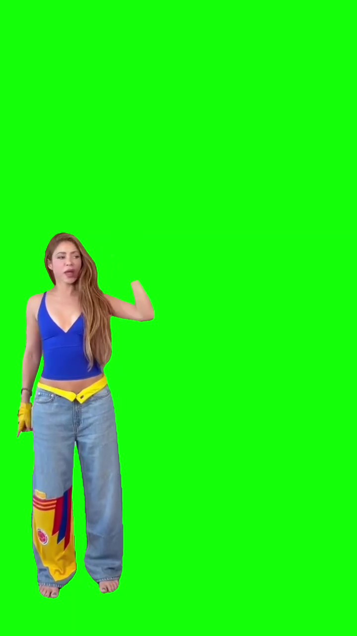 Shakira DAI DAI dance along green screen