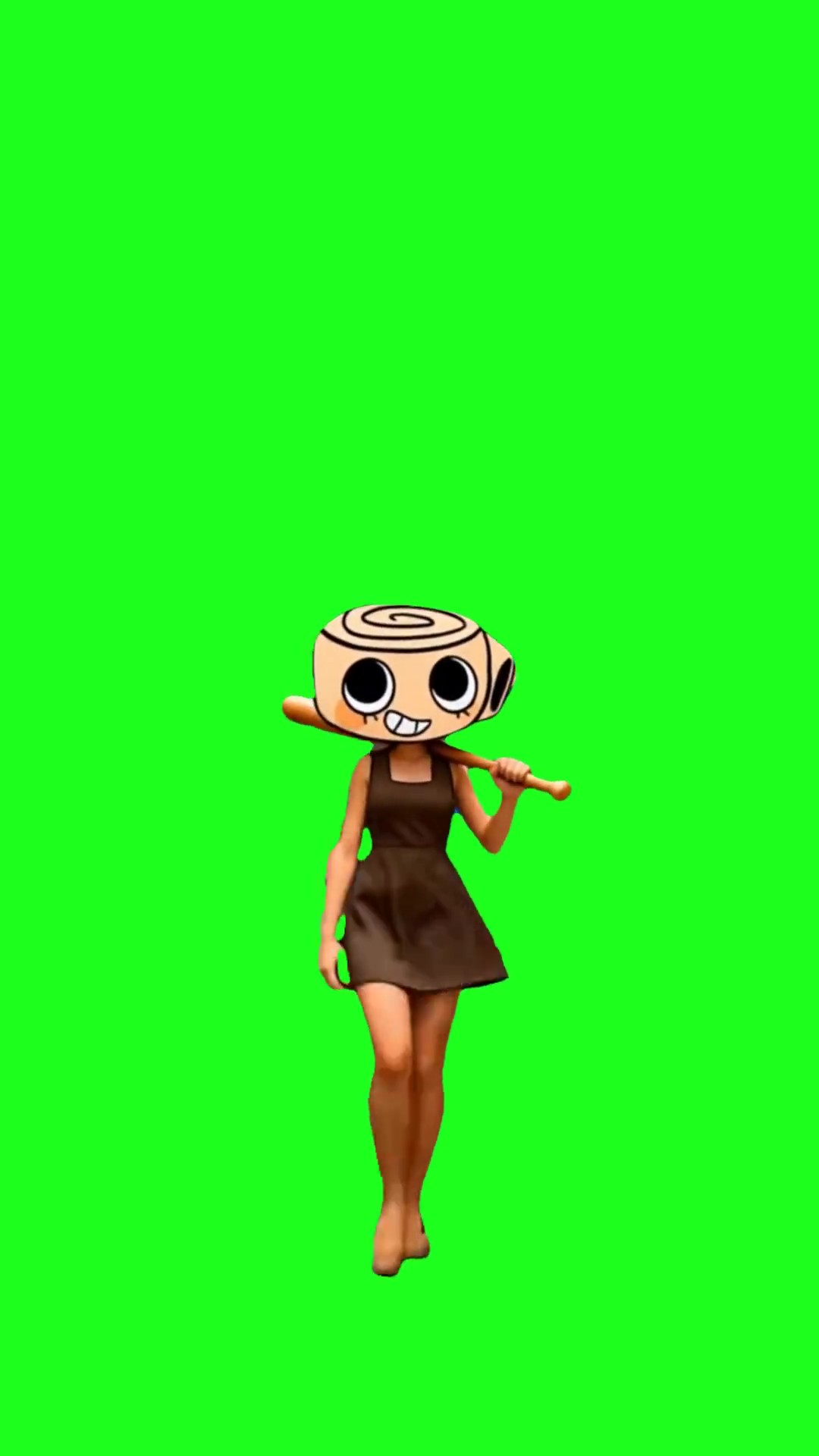 Shelly walk green screen