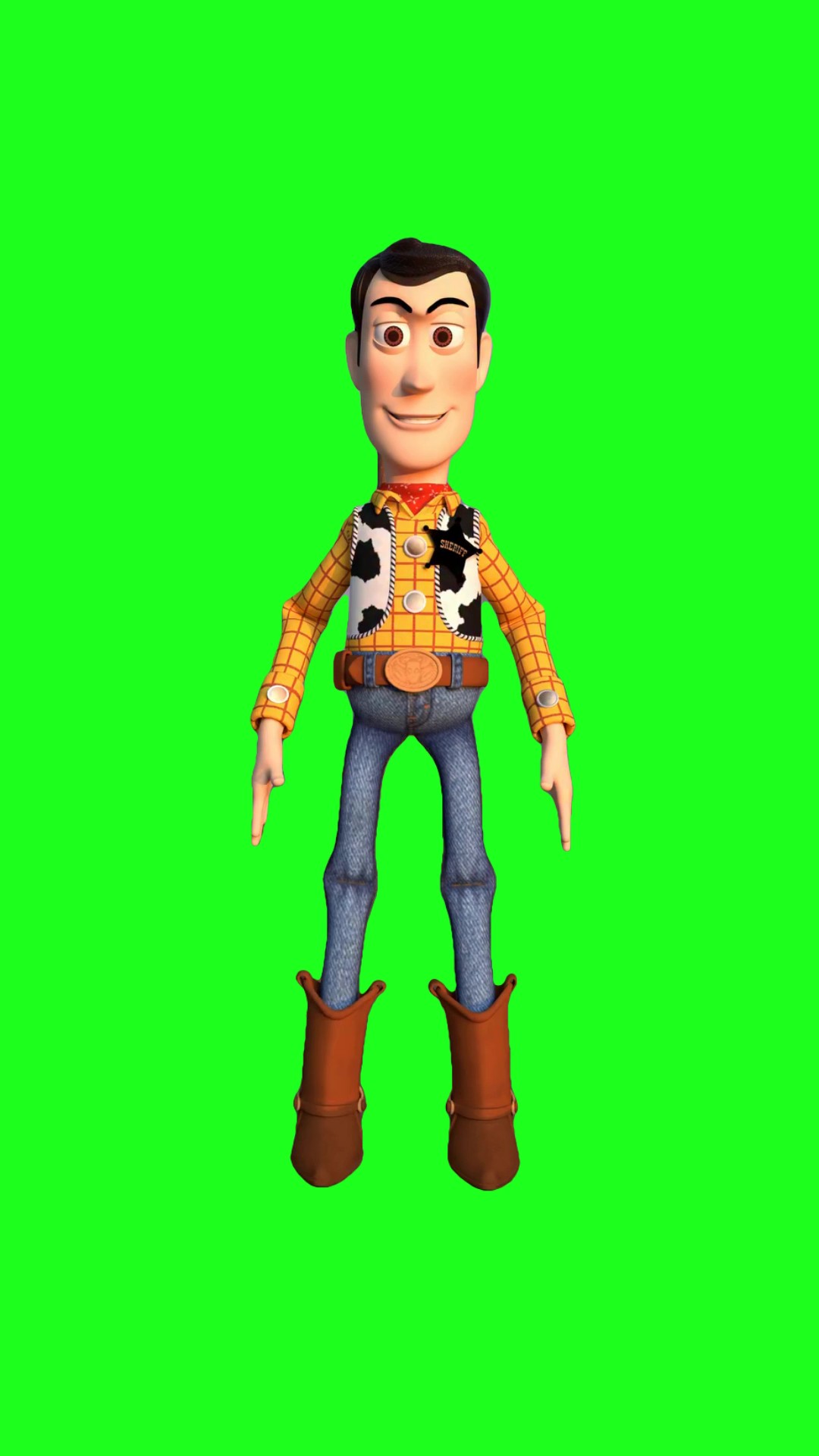 Sheriff Woody green screen