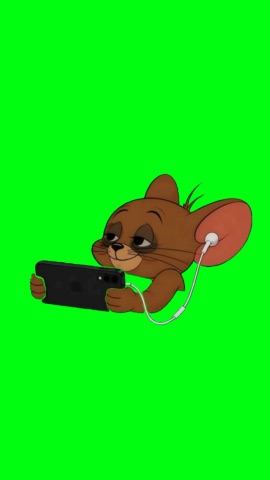 Sleepy Jerry green screen