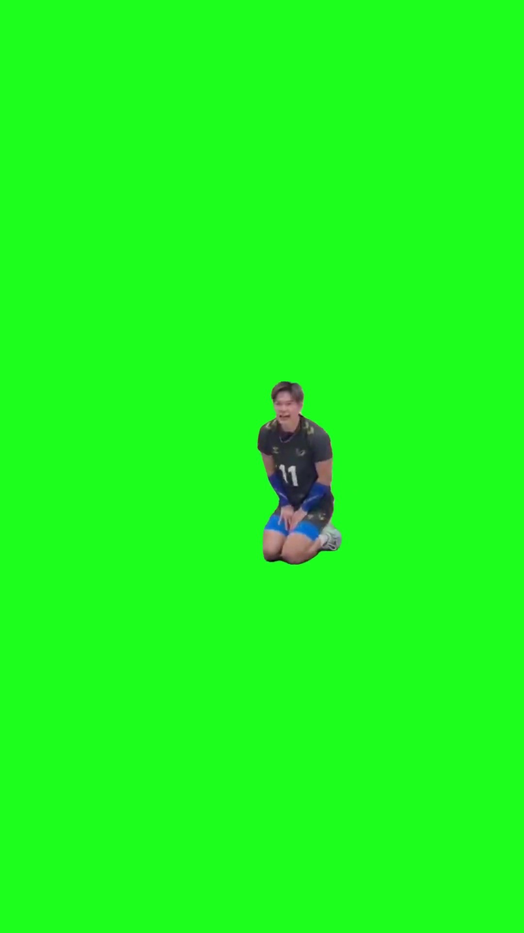 Sliding apology green screen
