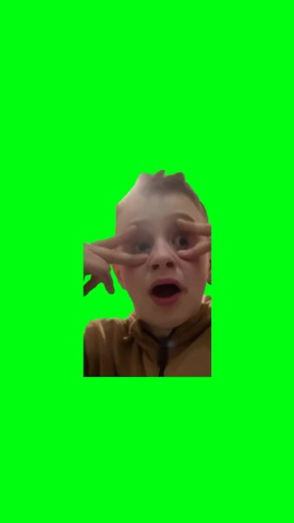 Sneeze With Eyes Open green screen