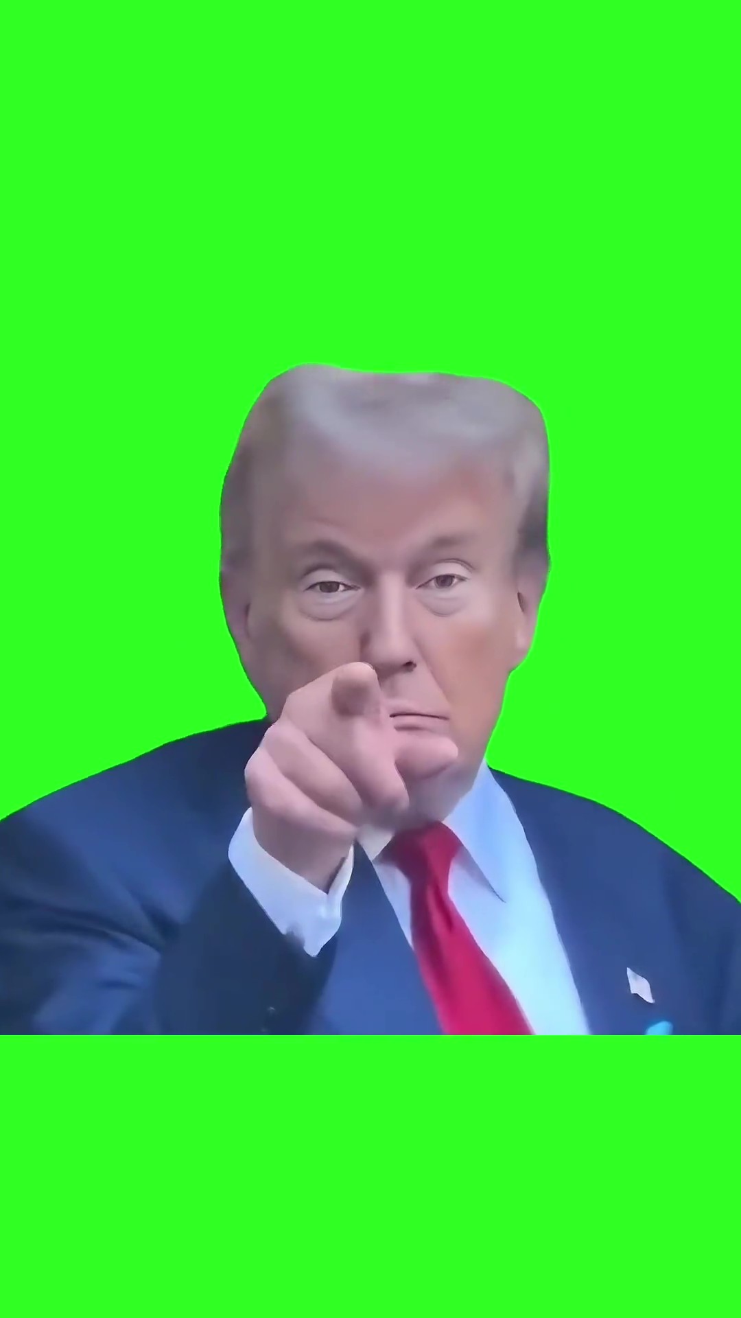 Sophie Cunningham Points at Trump green screen