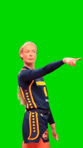 Sophie Cunningham Points green screen