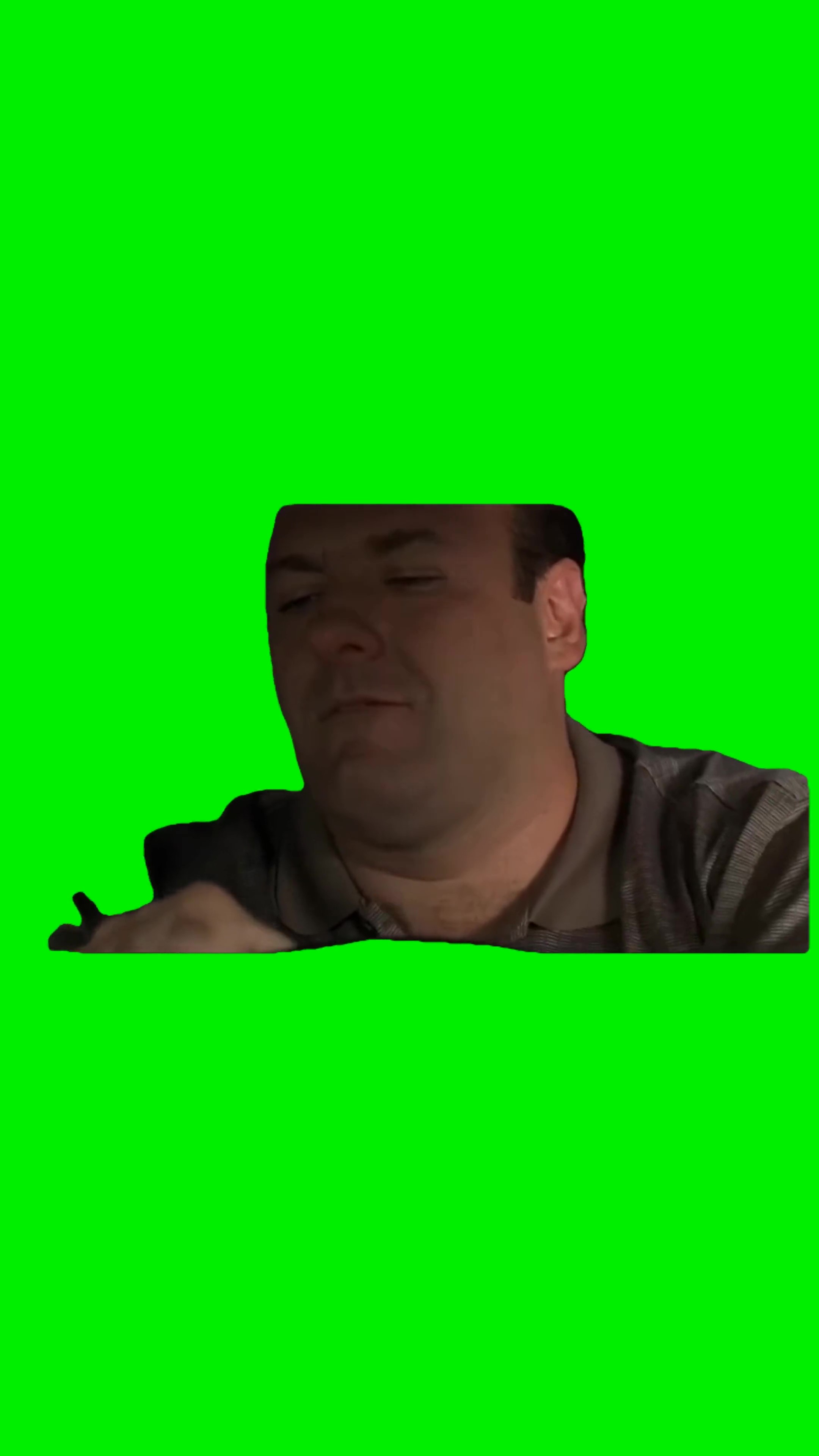 Soprano jamming out green screen