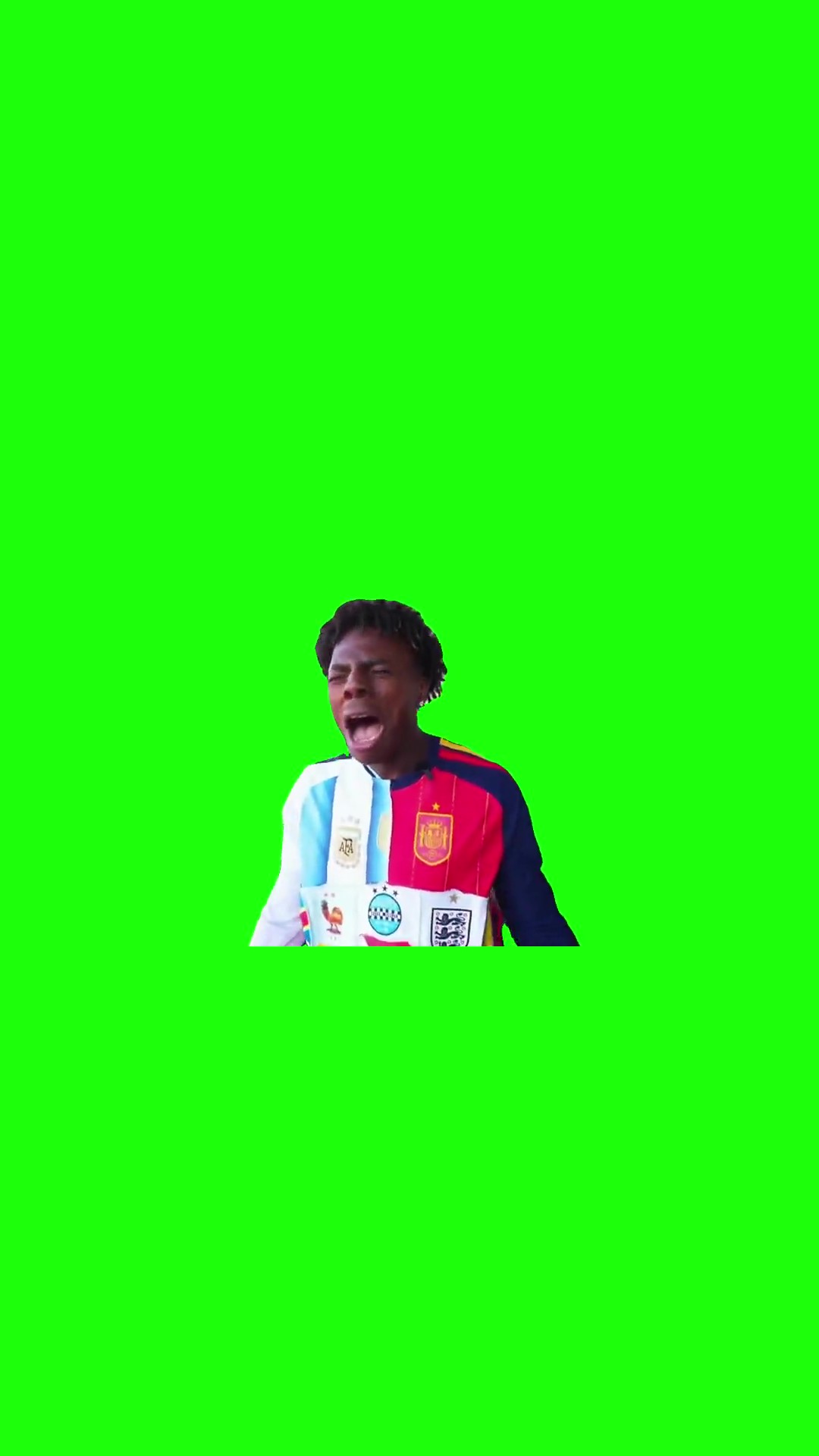 Speed Goes Crazy After Spain Beats Argentina green screen