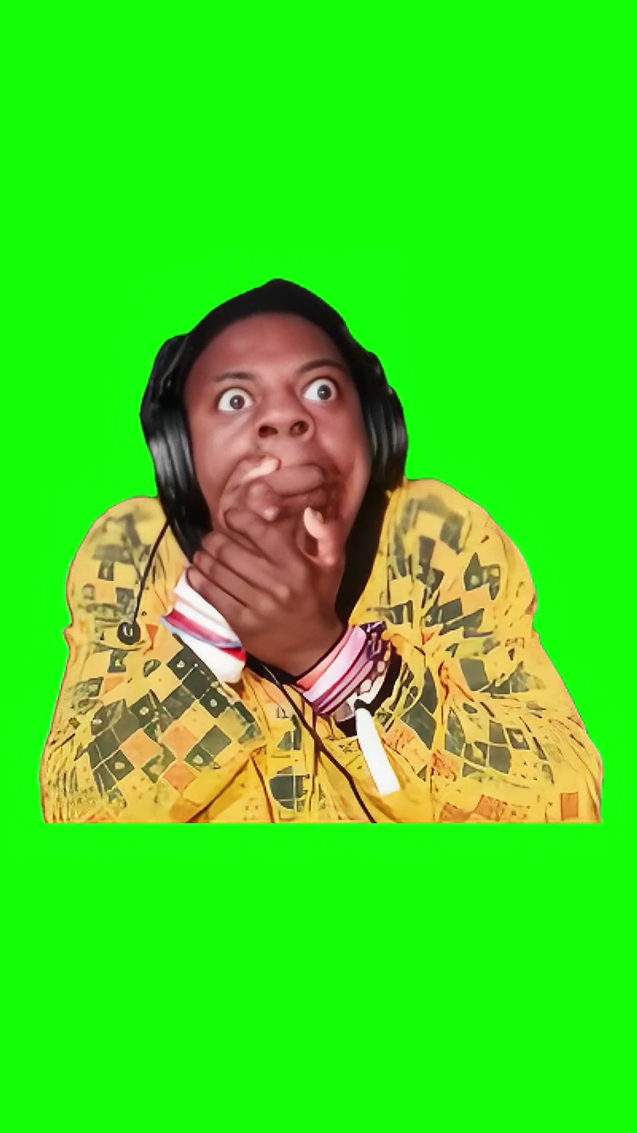 Speed scared green screen