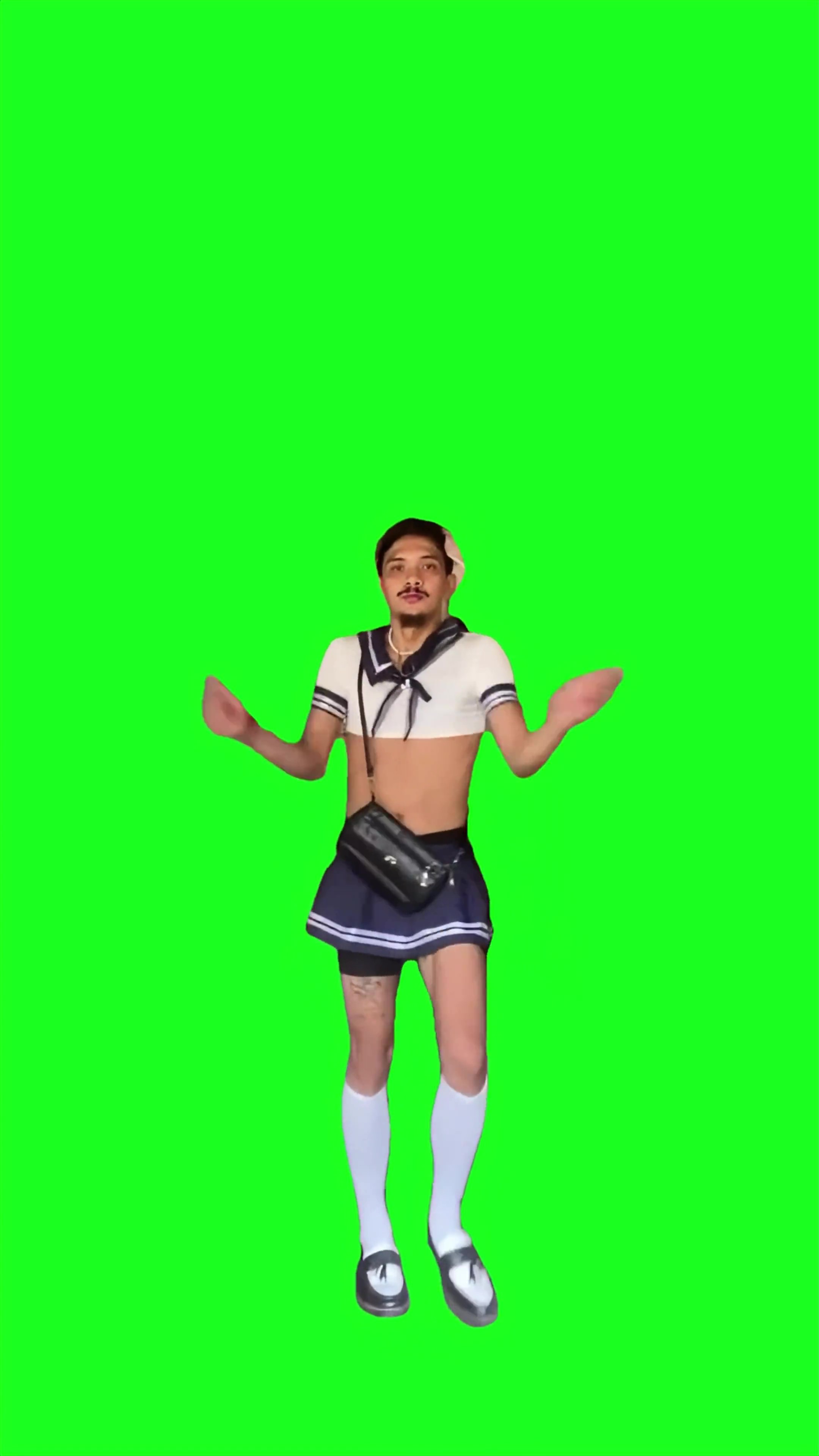 Spicy papi dance trend green screen