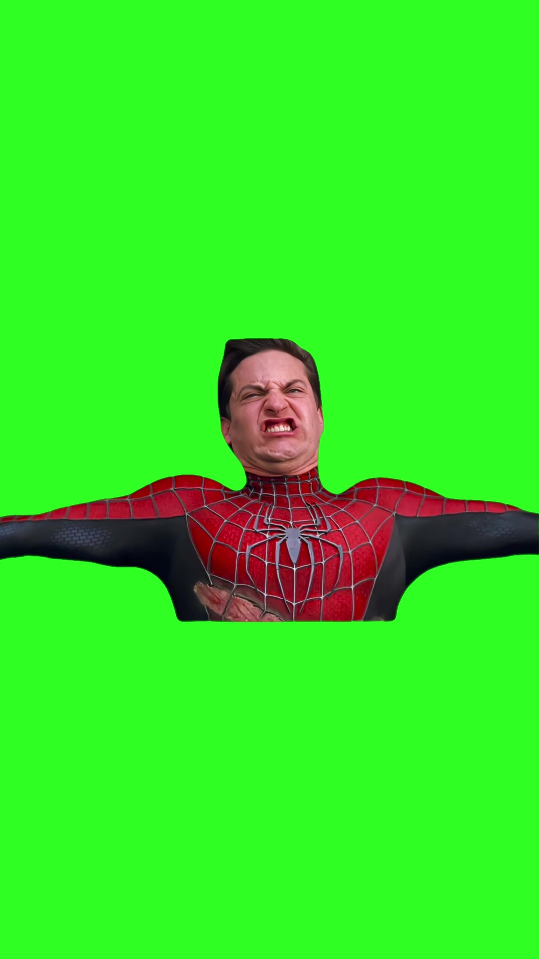 Spider-Man Screaming green screen