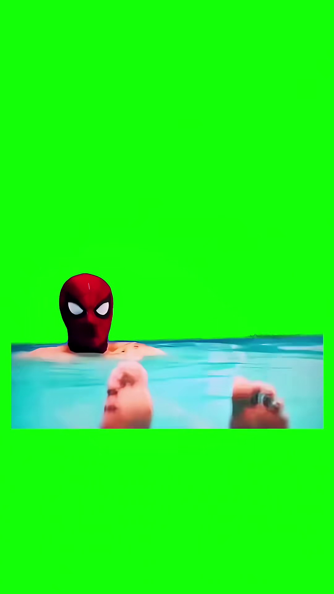 Spider-Man’s Feet green screen