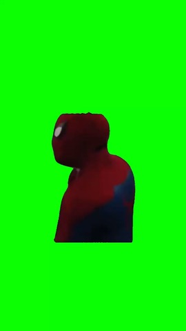 Spiderman Running green screen