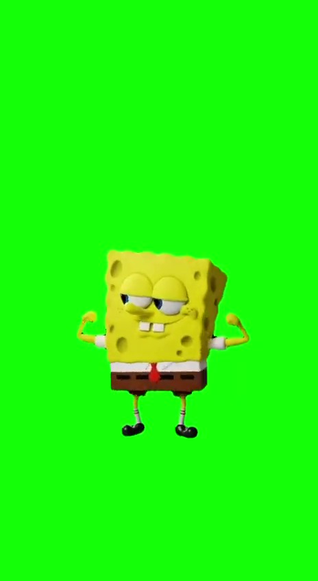 SpongeBob Big Guy green screen