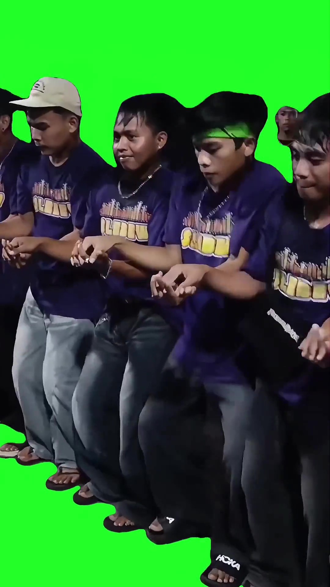 Squad Dancing green screen