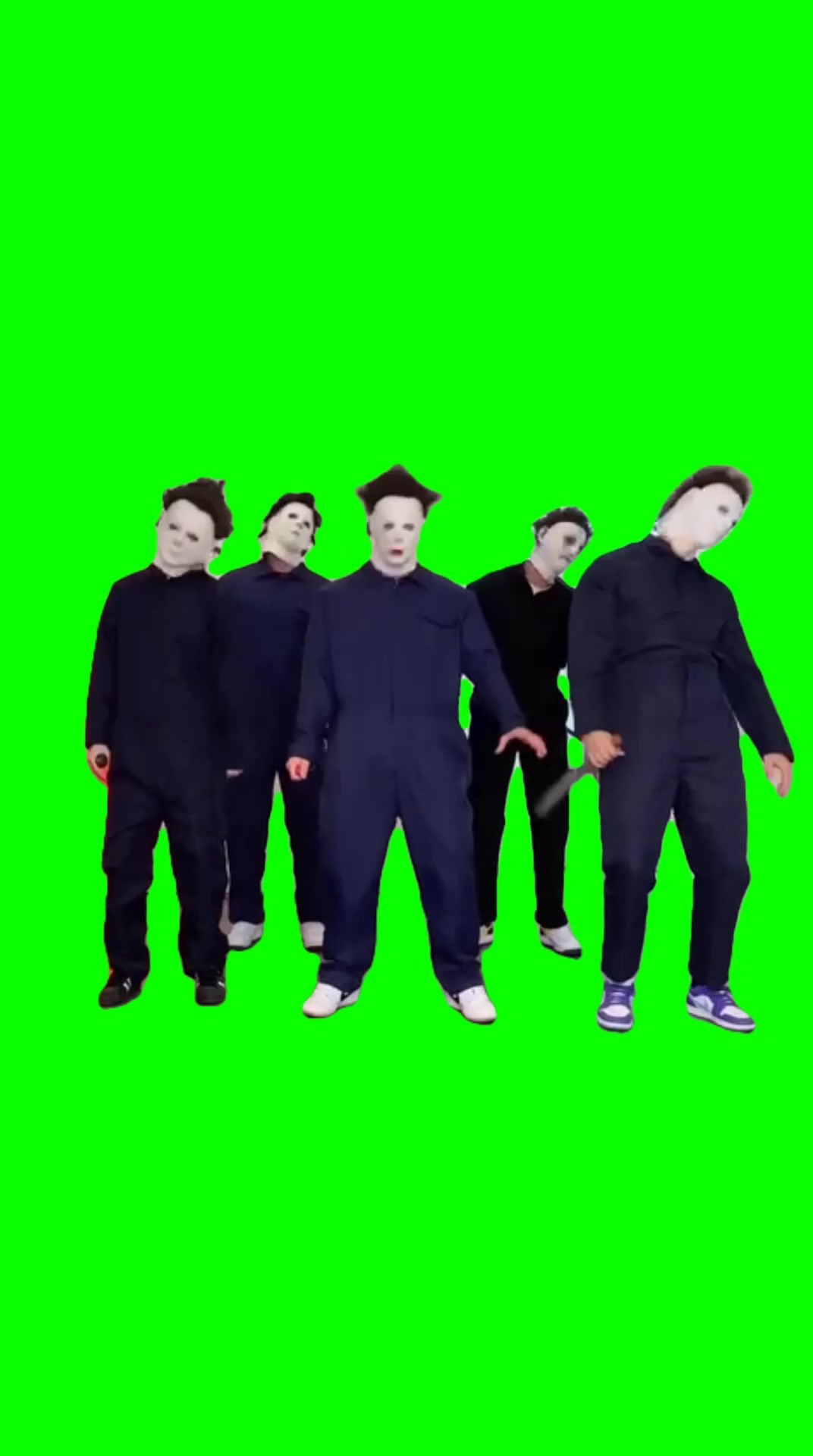 Squad of Michales green screen