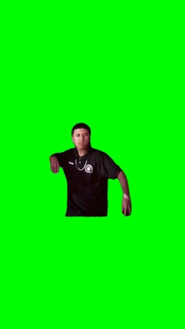 Staff Shirt Guy Dance green screen