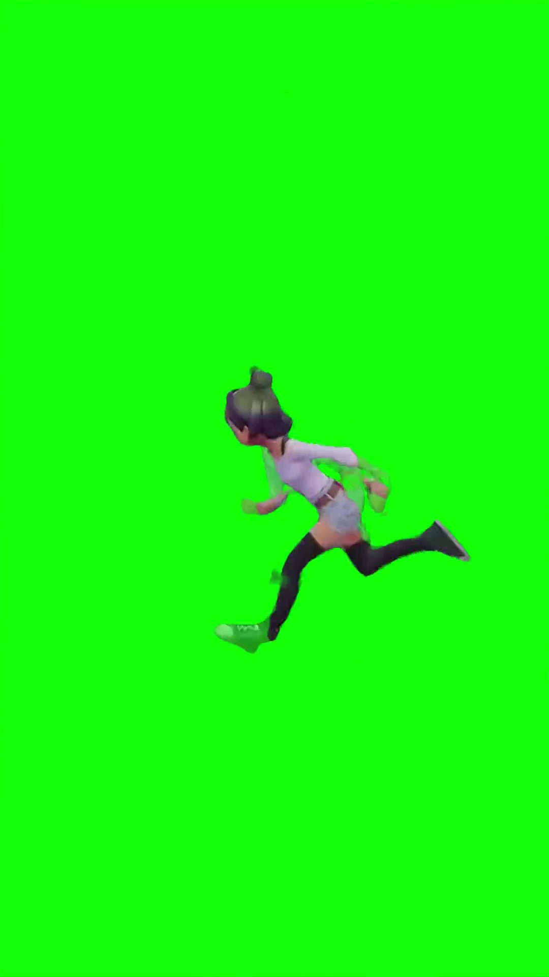 Starmie running green screen