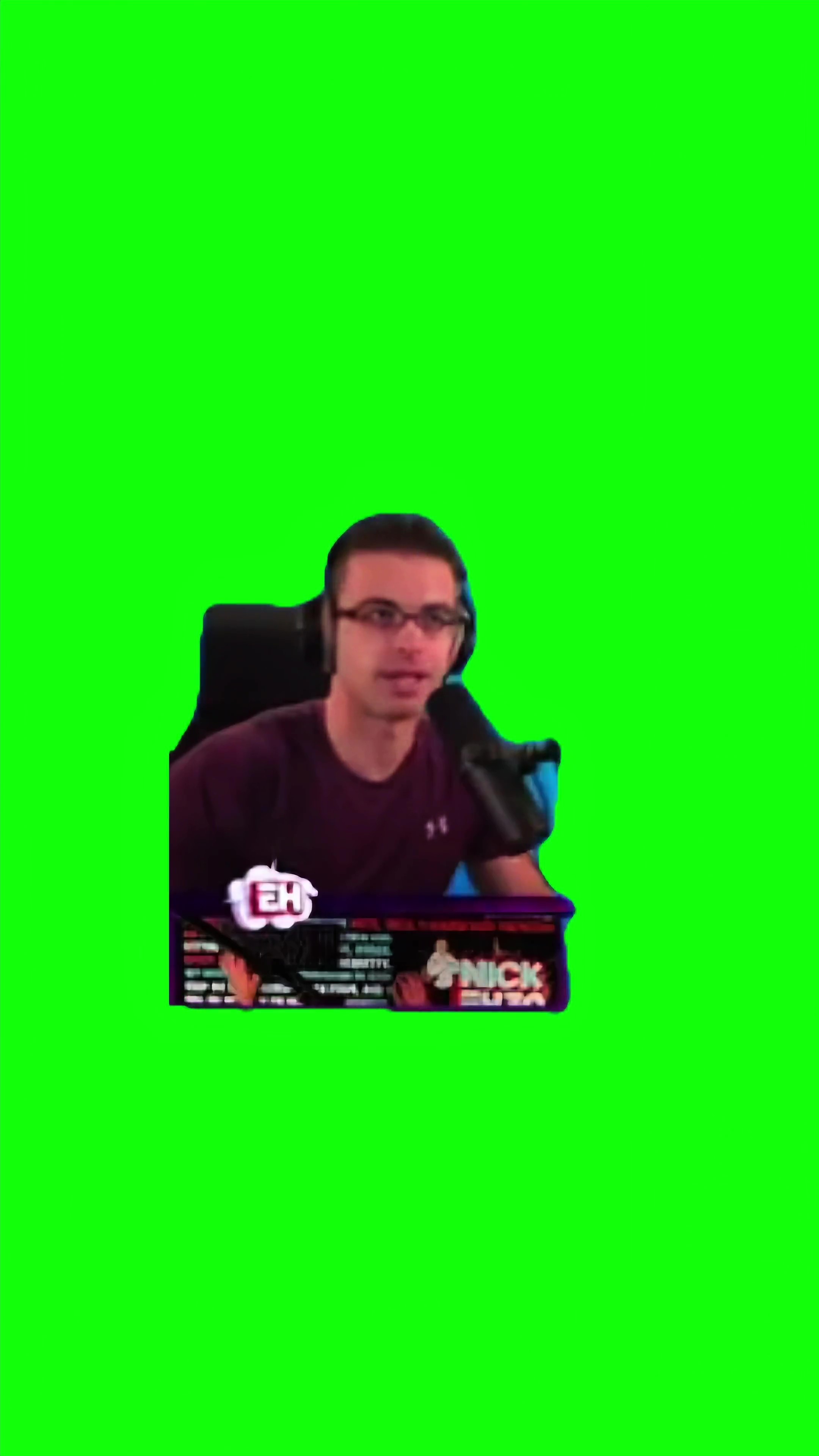 Stop calling me cute green screen