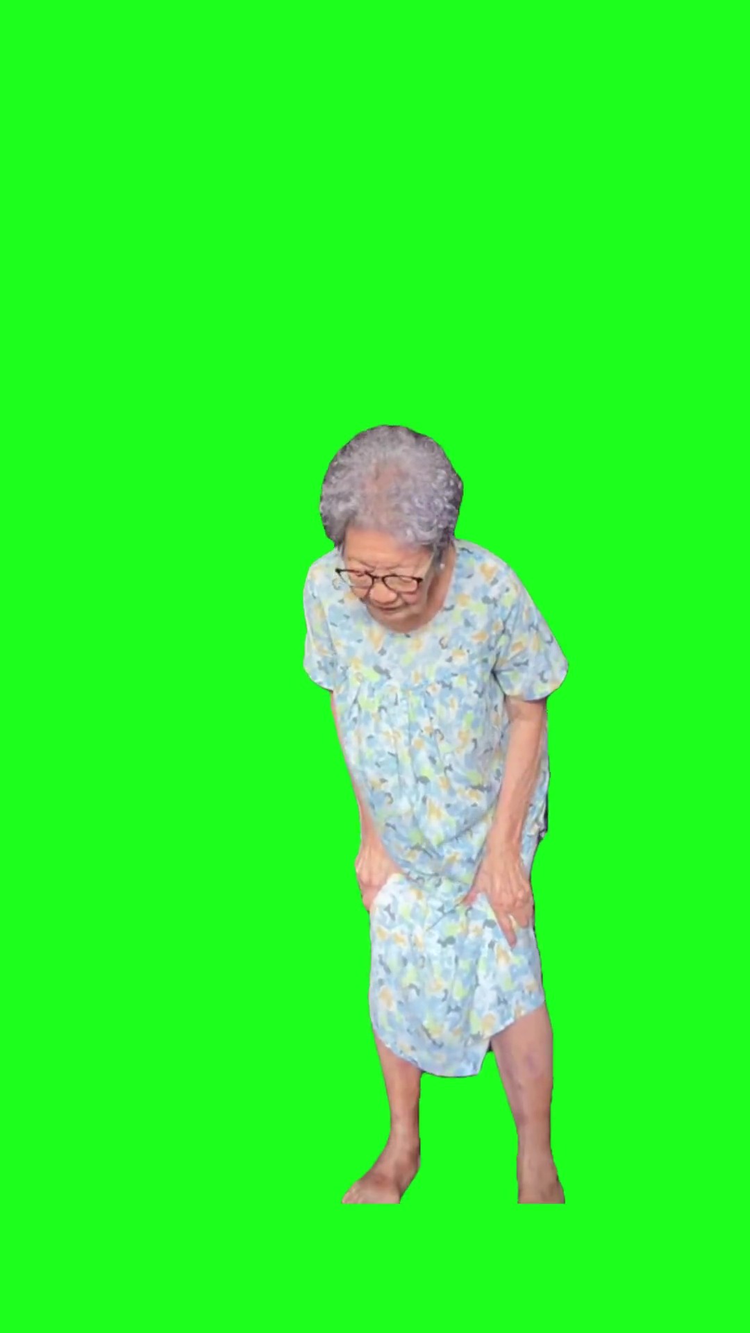 Stranger things Grandma Dance green screen