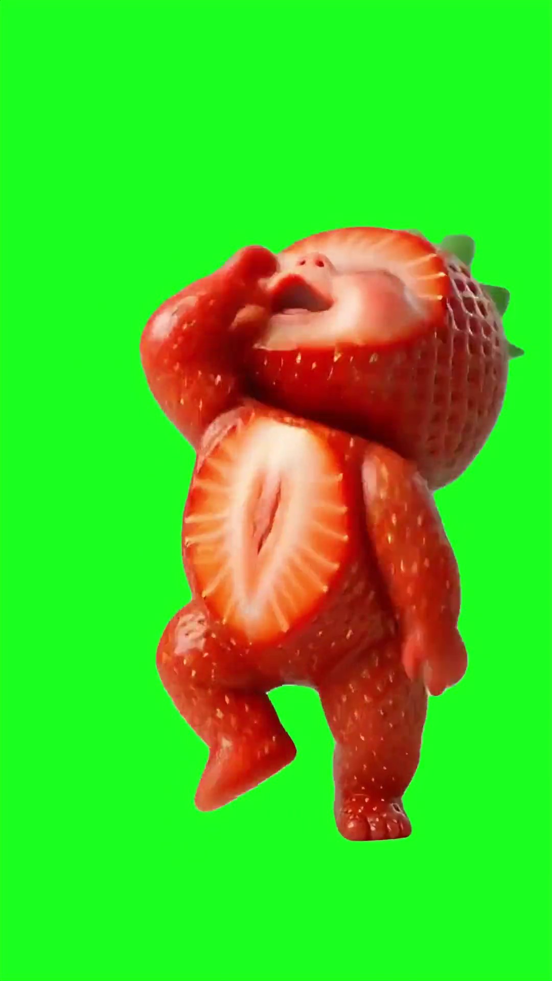 Strawberry dancing to treme popozao
