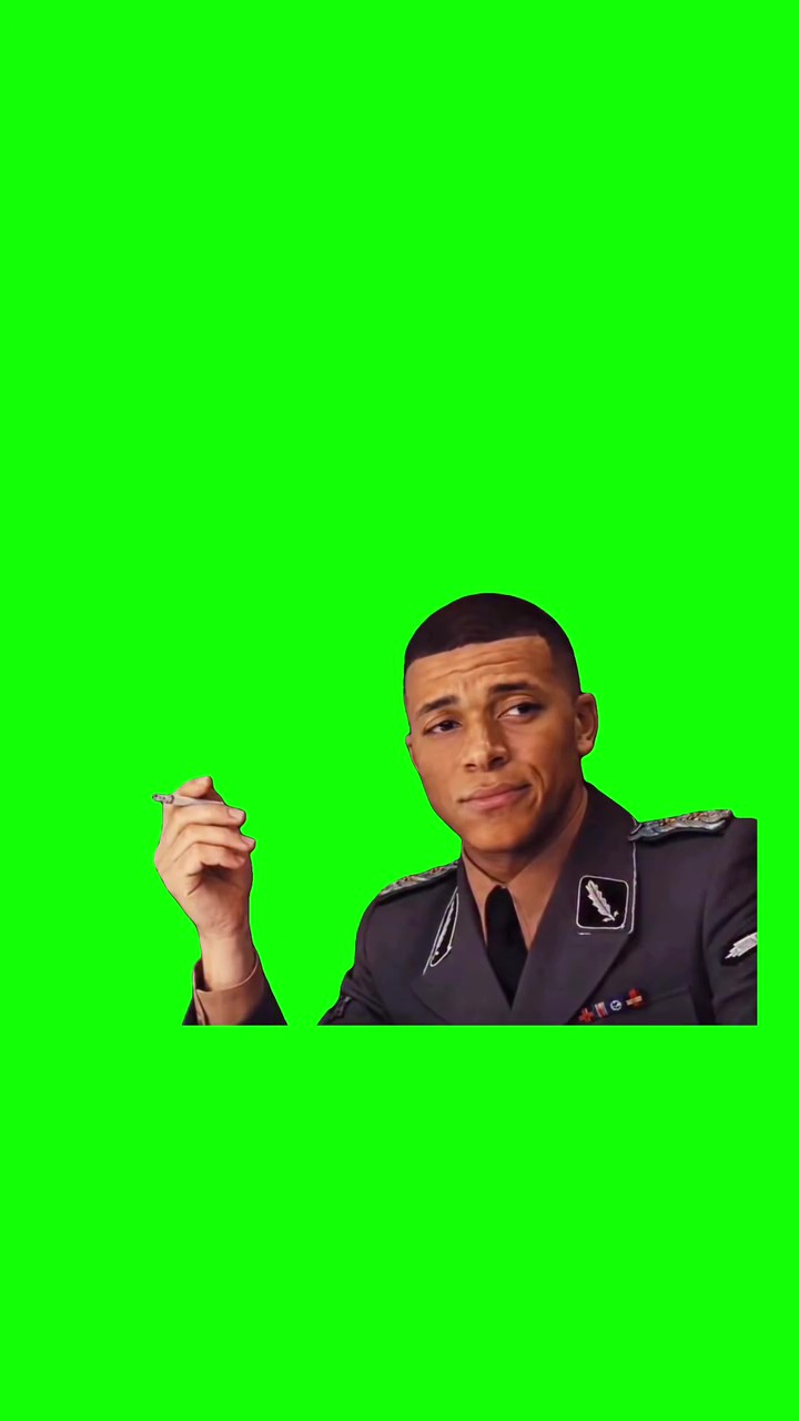 Suspicious Staring green screen