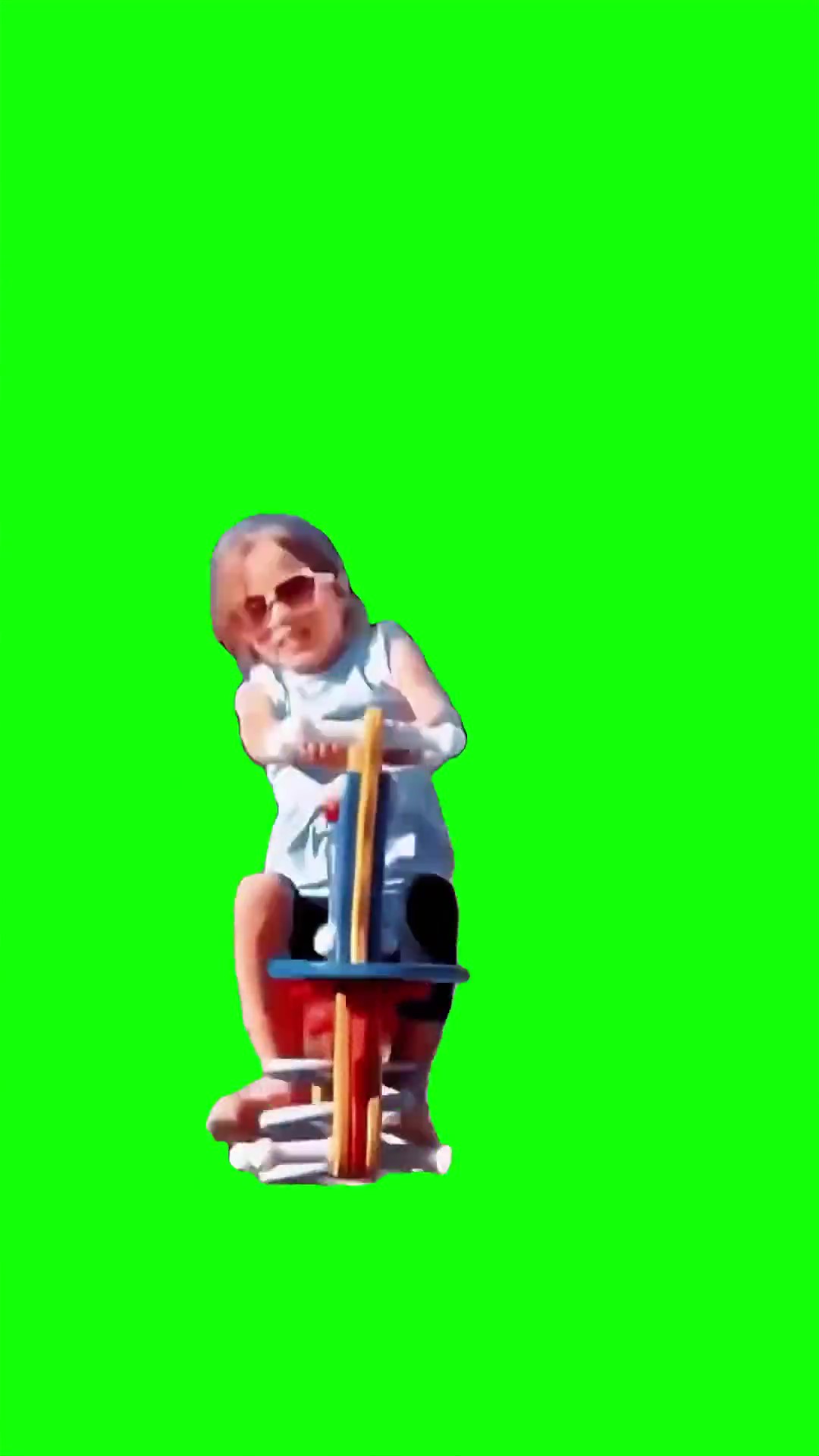 Girl Swinging Hard