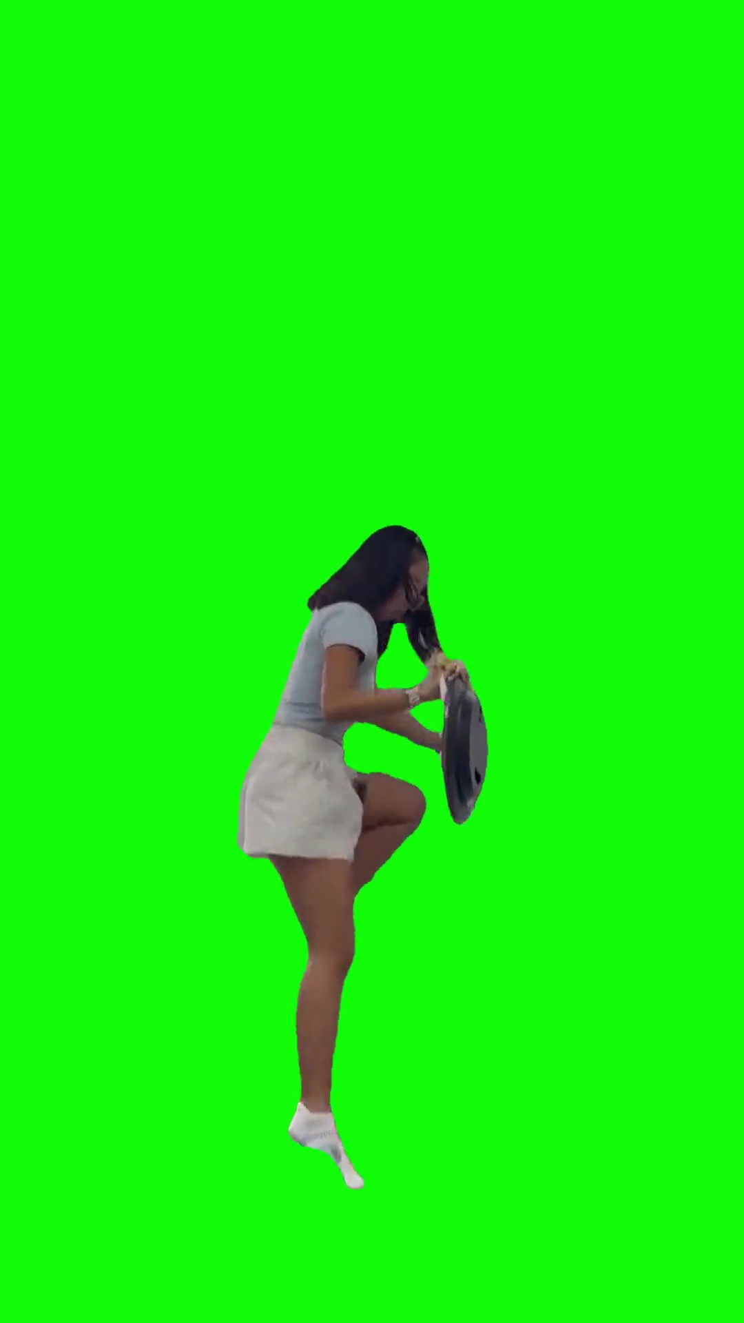 Teacher Falls green screen