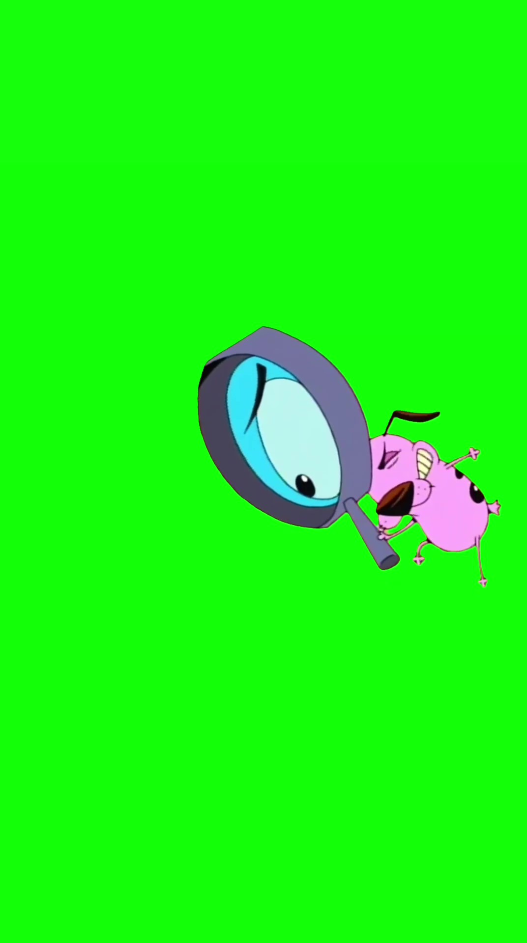 The cowardly dog oh no green screen
