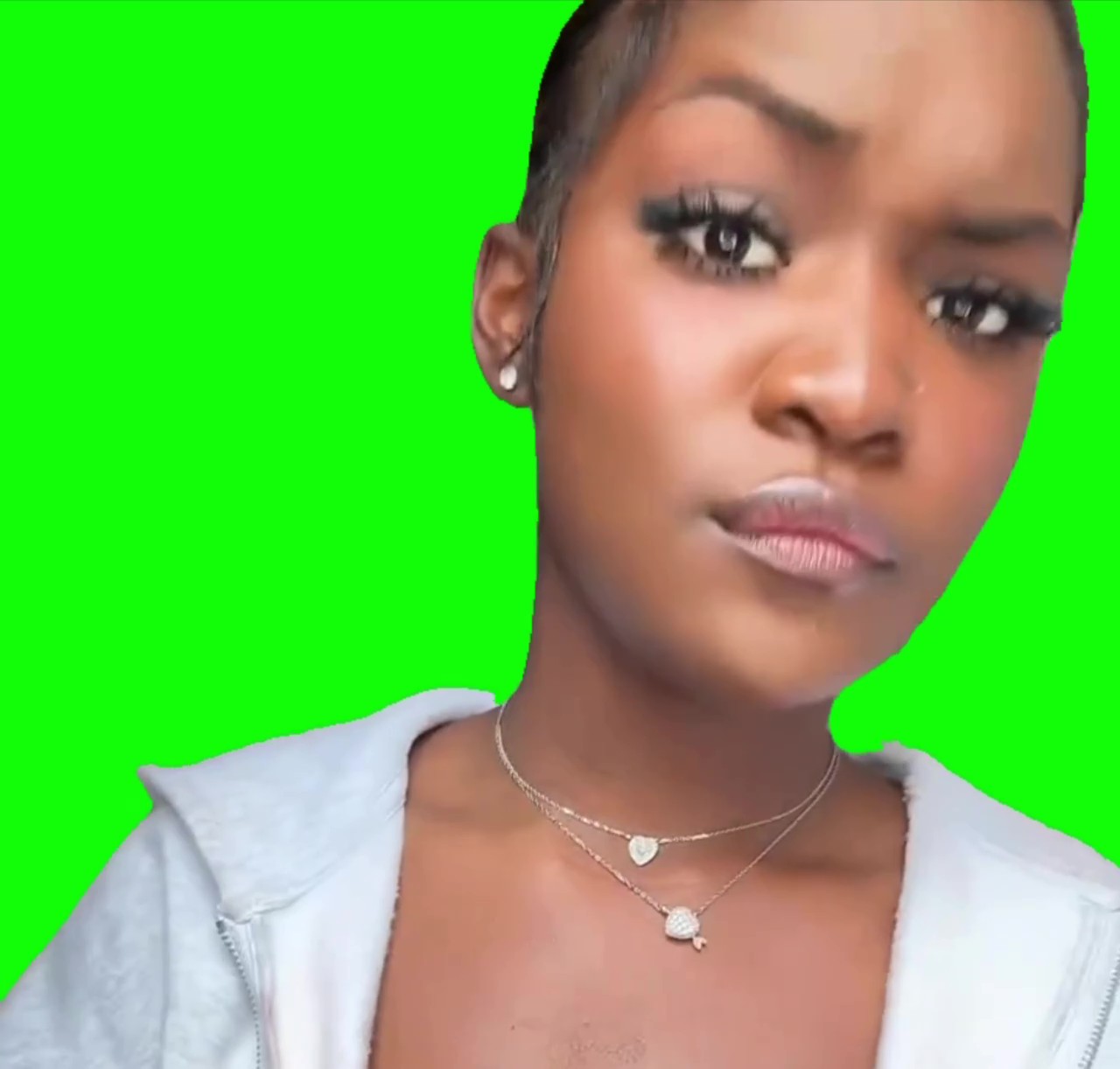 The cringe look green screen