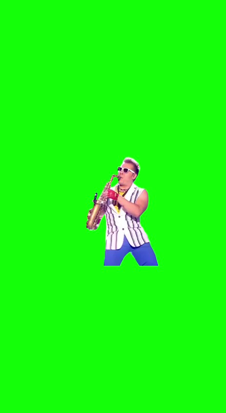 The saxophone guy green screen