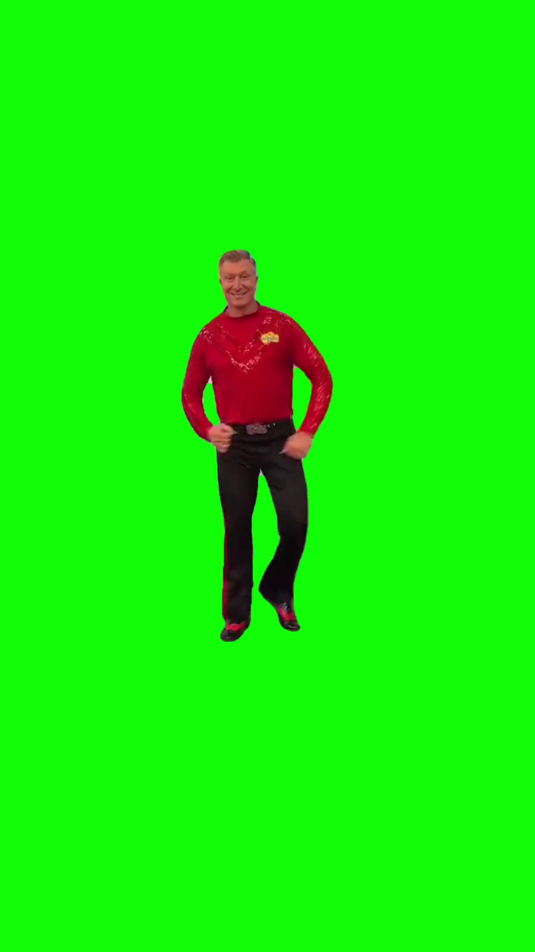 The wiggle dance green screen