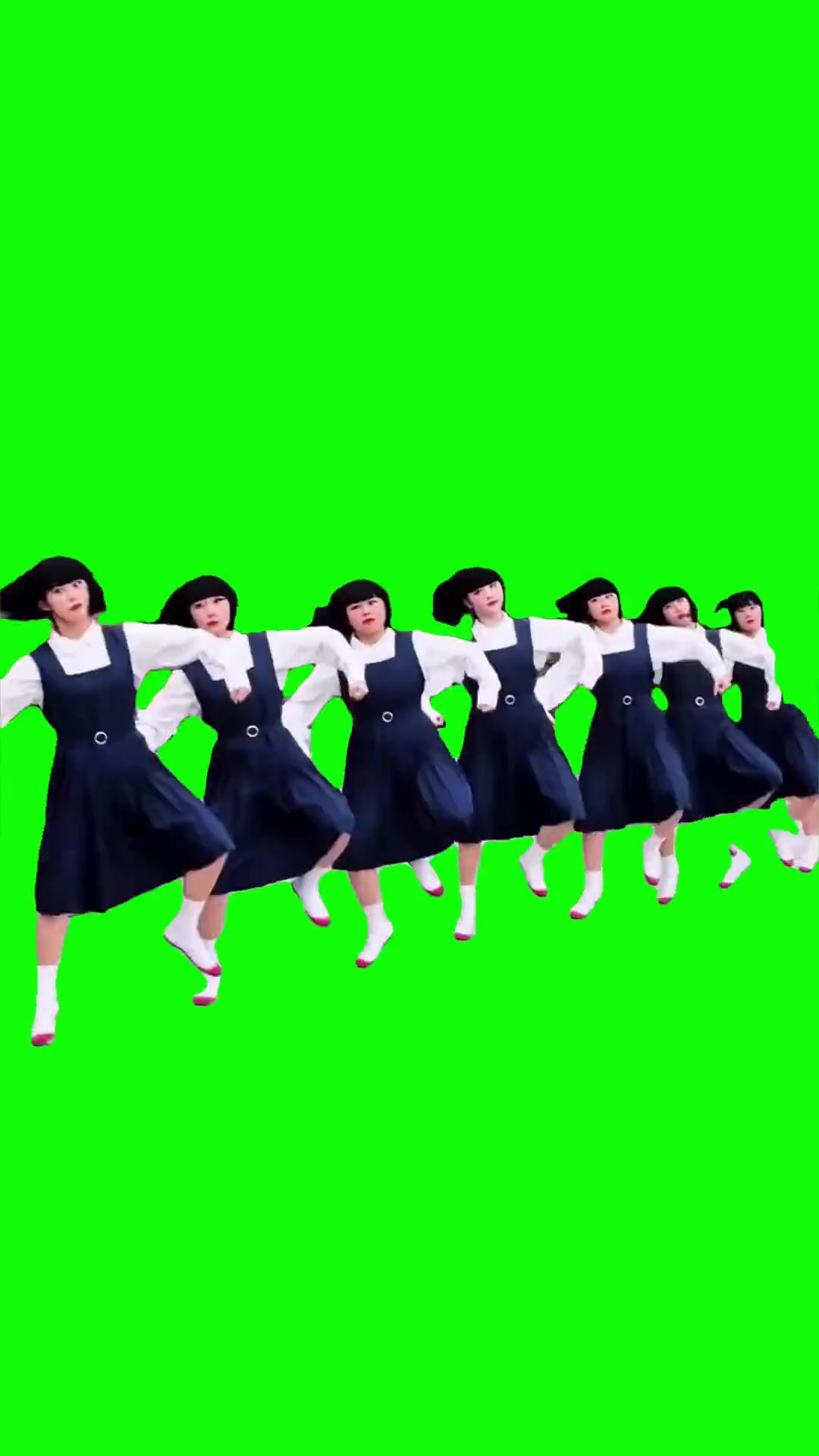 The wiggle dance green screen