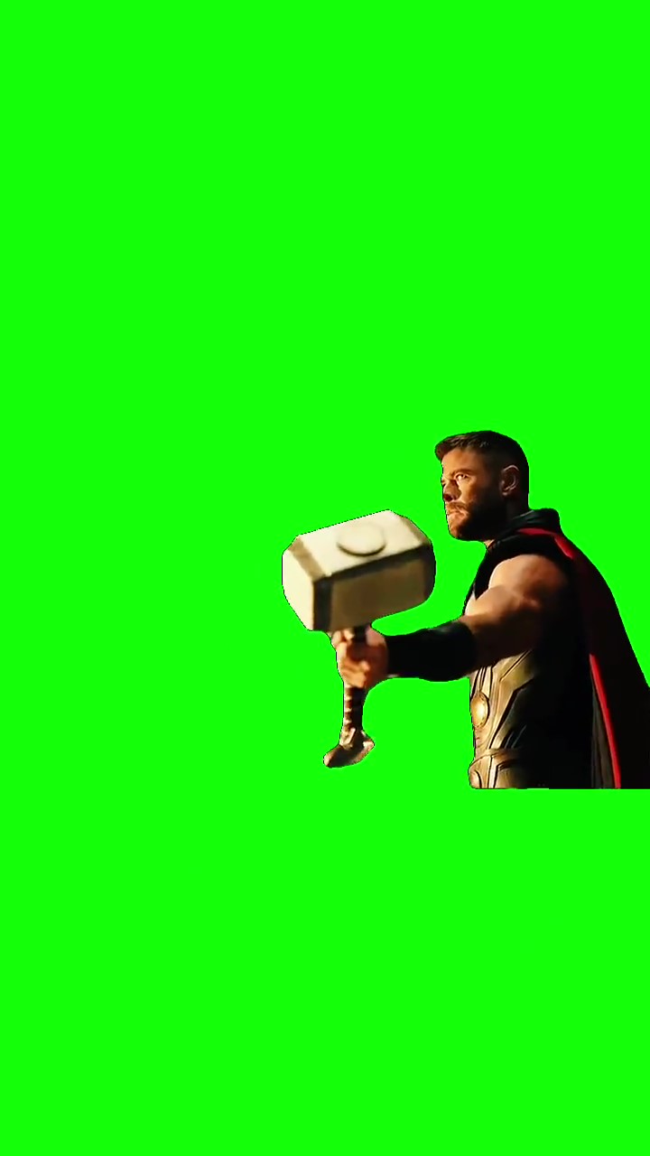 This meets Captain America green screen