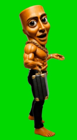 Thug Tung getting Down green screen