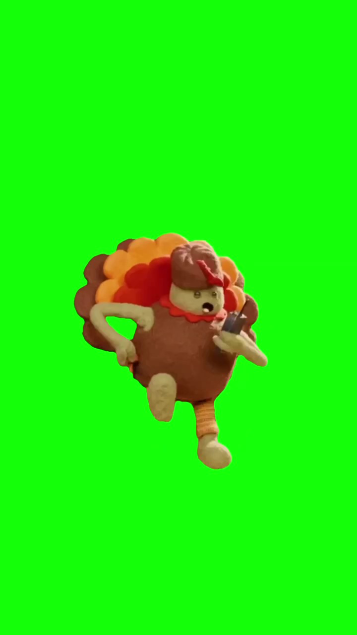 Tiny chef gobble gobble green screen