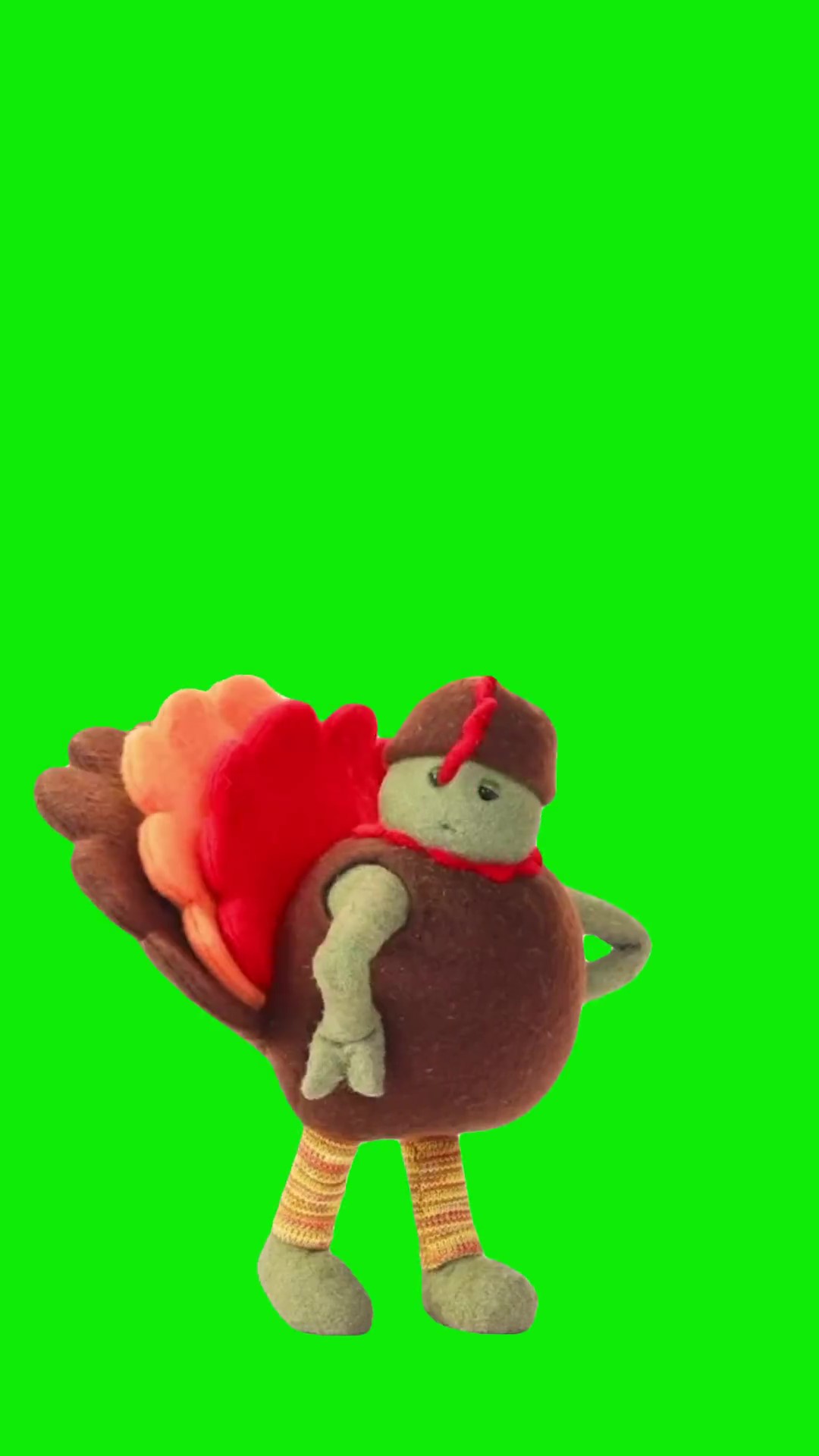 Tinychef Turkey dance green screen