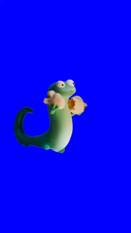 Tom Lizard Eating Popcorn green screen