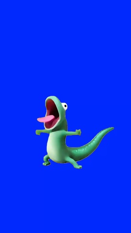 Tom lizard Screaming green screen